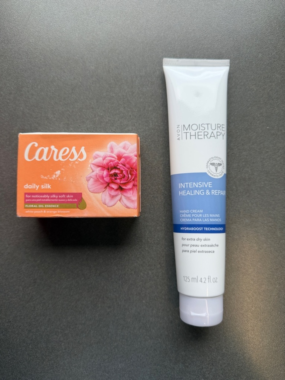 Avon Moisture Therapy intense healing & repair hand cream with Caress soap